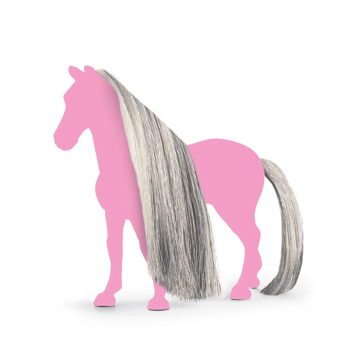 Grijs Beauty Horses haar