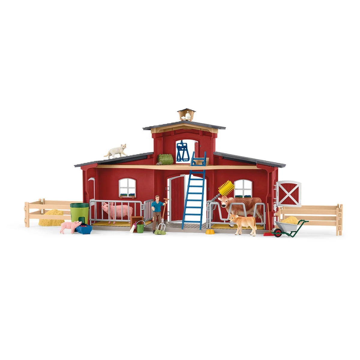 Grote stal, rood - Image 4