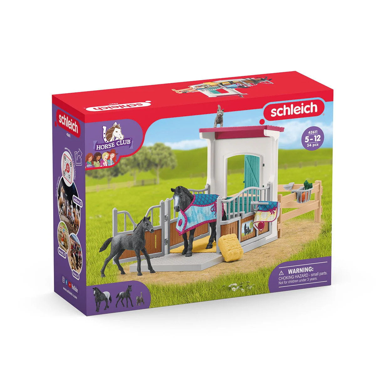 Paardenbox met merrie en veulen - Image 9