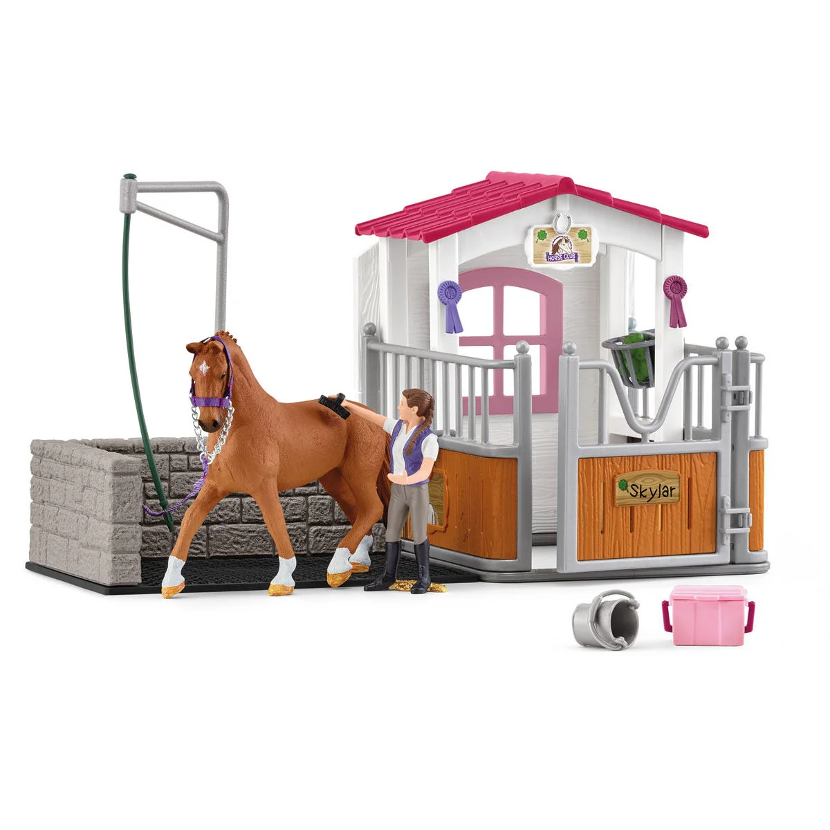 Wasplaats met paardenbox